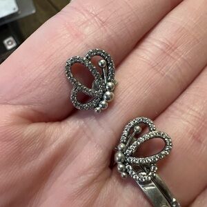 Pandora sparkling butterfly stud earrings
